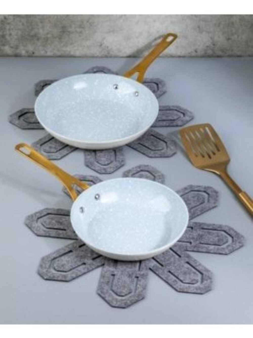 Brooklyn Steel Co. Non Stick Cooking 2 Piece Fry Pans Set Sky Blue Size OS NWB